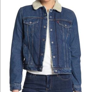 Faux Shearling Lined Original Jean Jacket